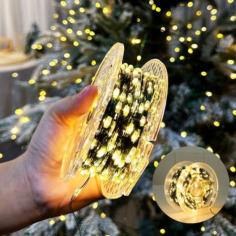 (Compre 1 leve 3) Árvore de Natal + 70 Peças decorativas com LED Pisca Pisca de 5 Metros