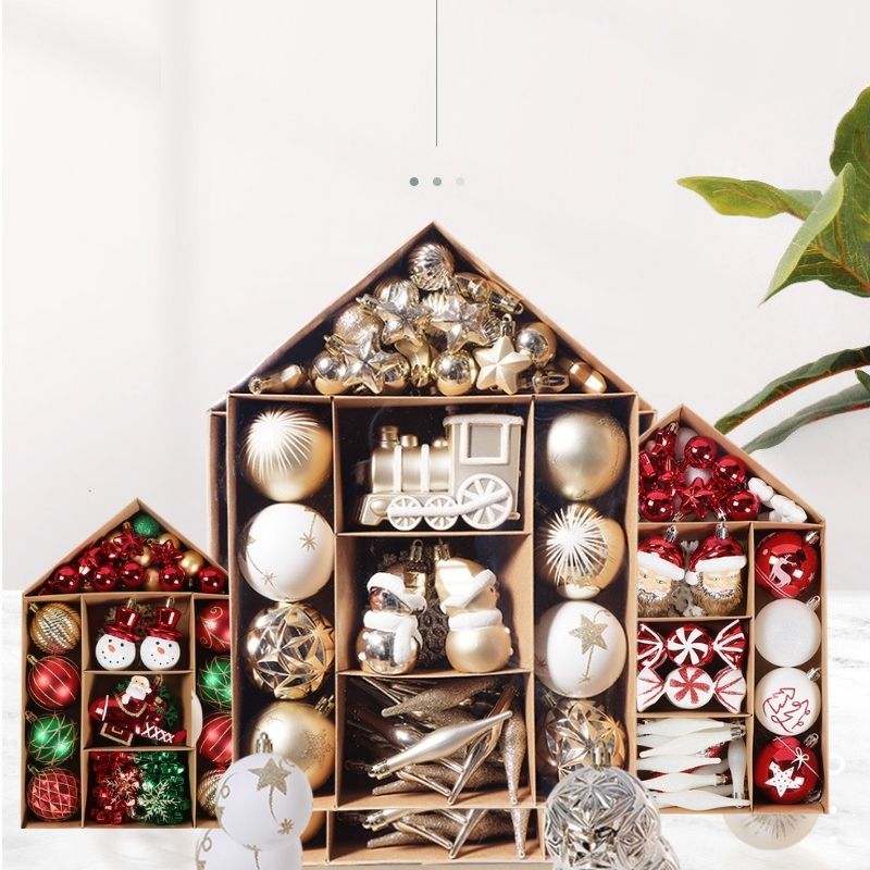 (Compre 1 leve 3) Árvore de Natal + 70 Peças decorativas com LED Pisca Pisca de 5 Metros