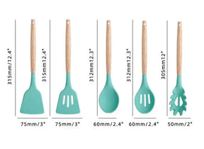 Kit 12 Peças Utensílios De Cozinha em Silicone