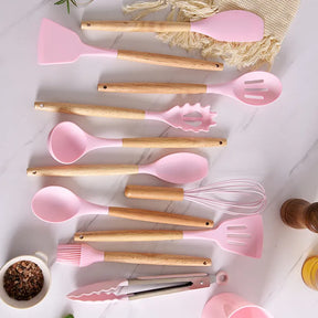 Kit 12 Peças Utensílios De Cozinha em Silicone