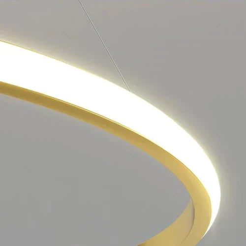 Lustre Pendente Elegance LED Duplo Circular