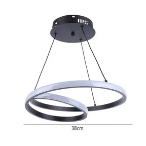 Lustre Pendente Loop Circular em Led