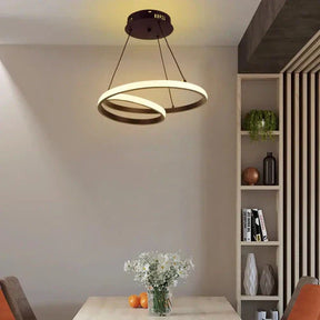 Lustre Pendente Loop Circular em Led