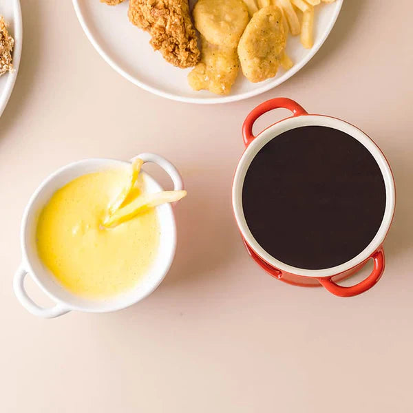 Panela de Fondue de Queijo e Chocolate de Cerâmica