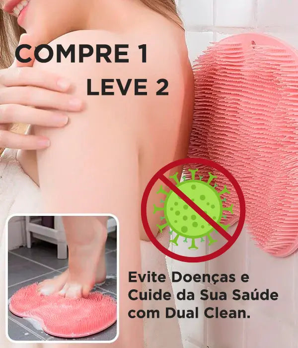 Massageador e Limpador de Costas e Pés - Dual Clean®