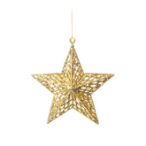 Estrela Decorativa Dourada - Enfeite de Natal Brilhante