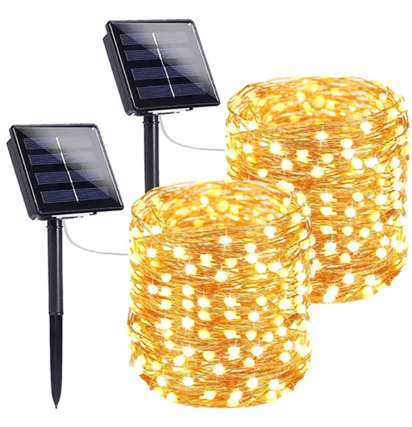 Pisca Pisca Solar LED com Fio de Cobre